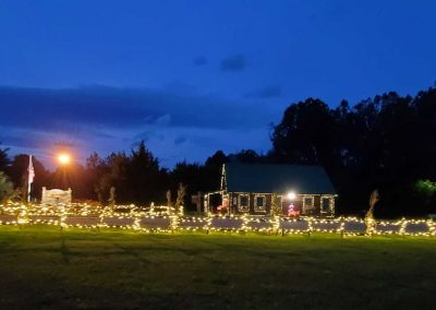 Visit the lights all year at Creekwood Farm RV park